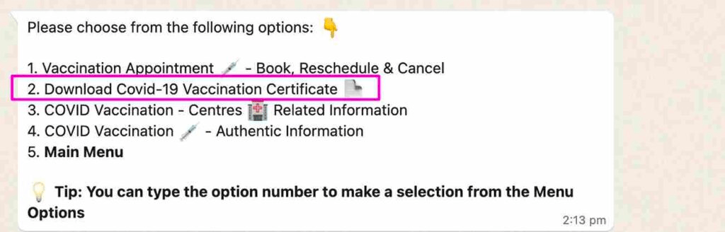 WhatsApp se vaccine certificate kaise download Karen