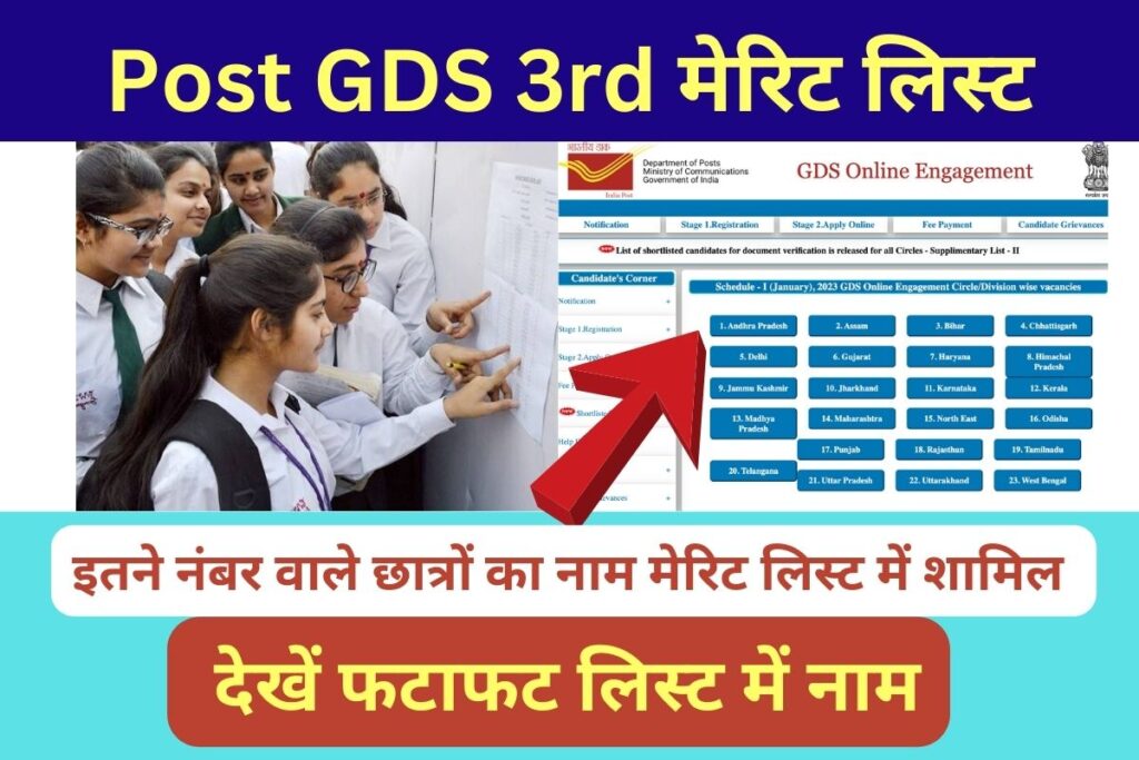 India Post GDS 3rd Merit List