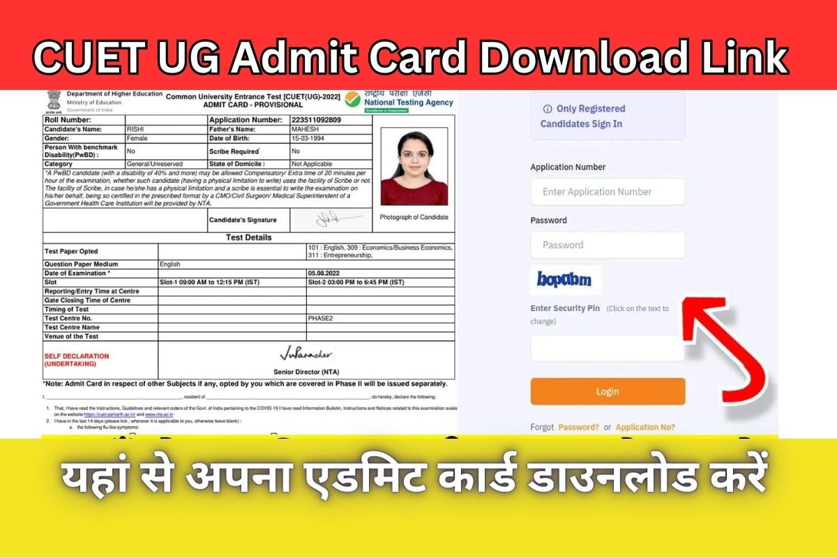 CUET UG Admit Card