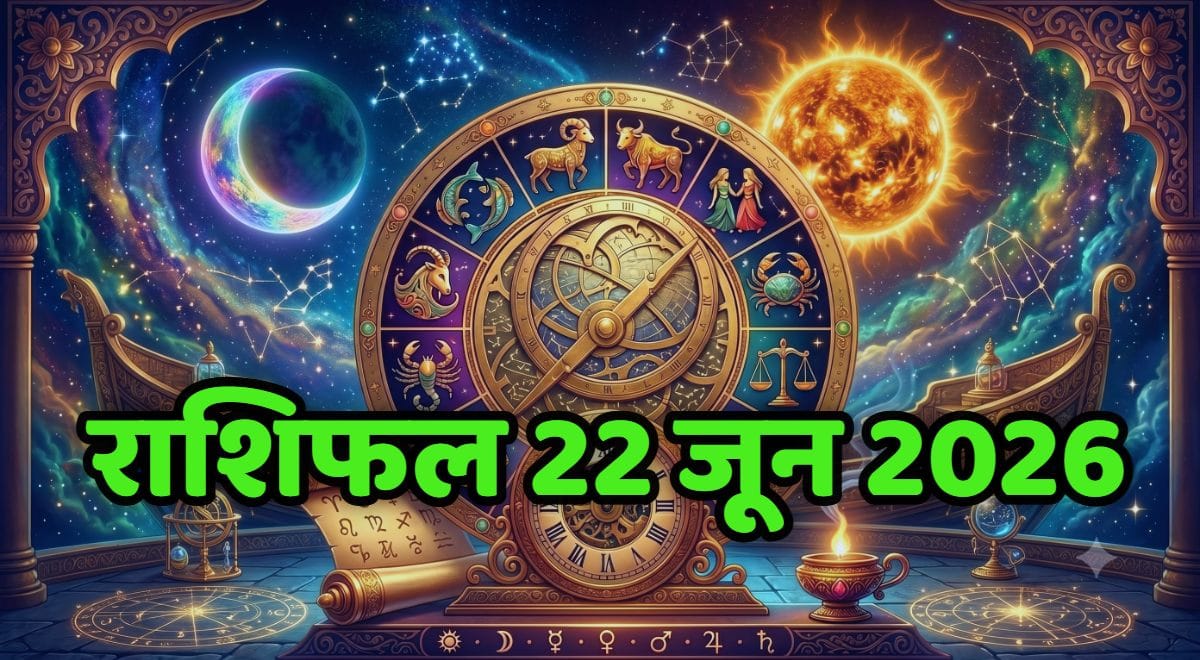 आज का राशिफल 22 जून 2026 सभी 12 राशियों का दैनिक भविष्यफल